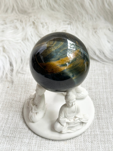 Blue Tigers Eye Sphere #1