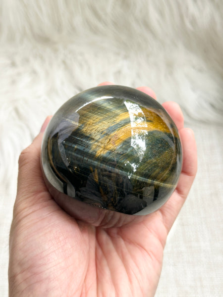 Blue Tigers Eye Sphere #1