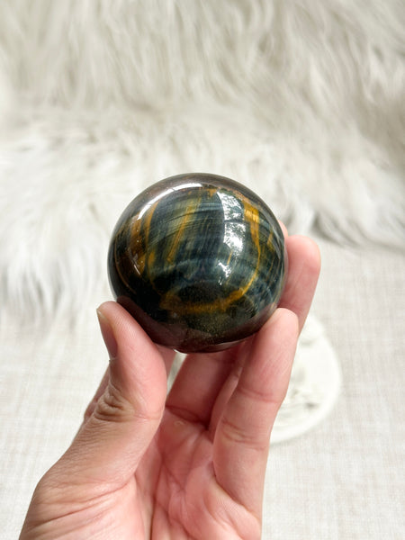 Blue Tigers Eye Sphere #5