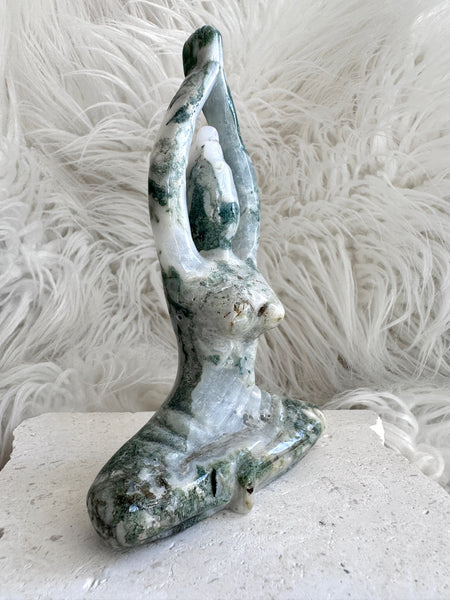 Moss Agate Yoga Goddess #12