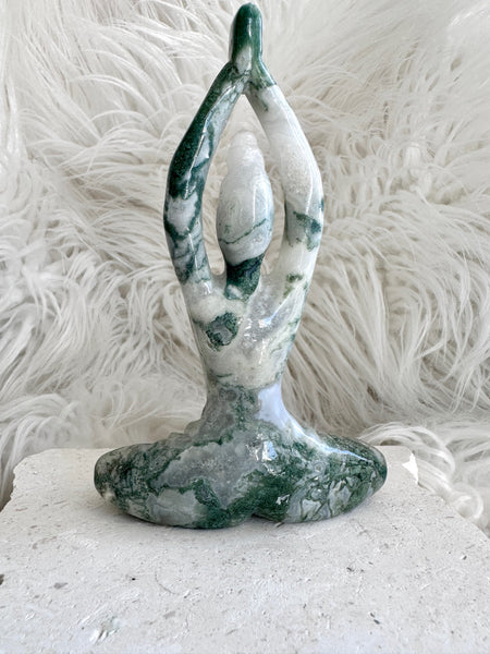 Moss Agate Yoga Goddess #12