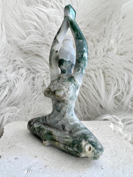 Moss Agate Yoga Goddess #12