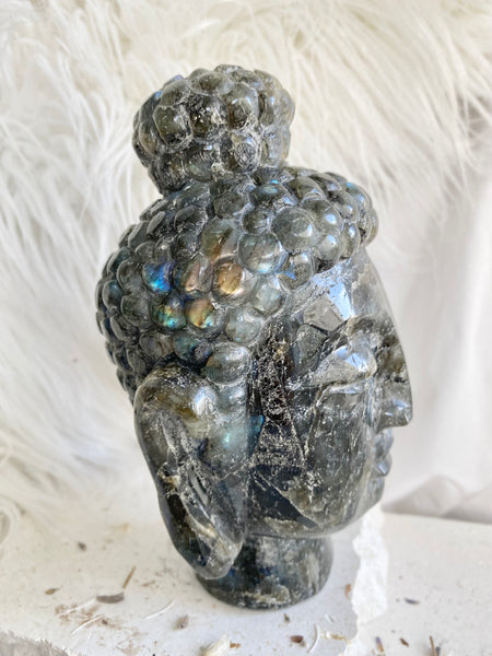 Labradorite Buddha Head #3