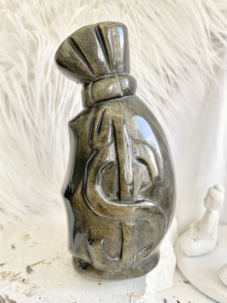 Golden Sheen Obsidian Pouch #3