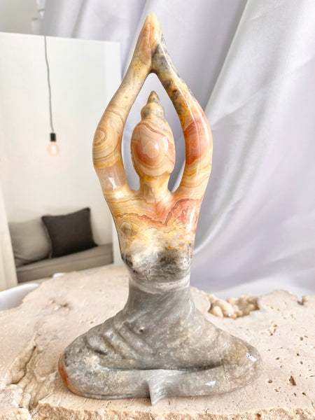 Crazy Lace Agate Yoga Goddess #3