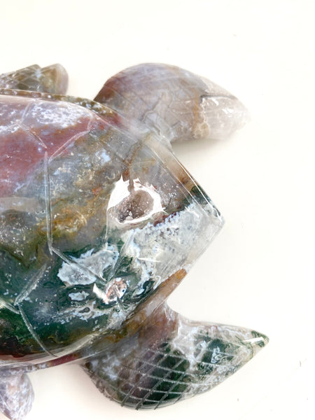 Moss Agate Turtle #15