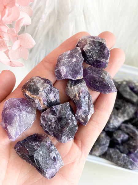 Raw Chevron Amethyst