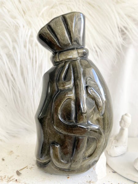 Golden Sheen Obsidian Pouch #2