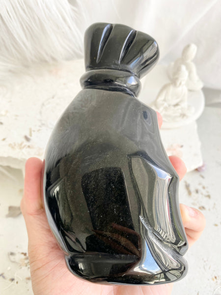 Golden Sheen Obsidian Pouch #2