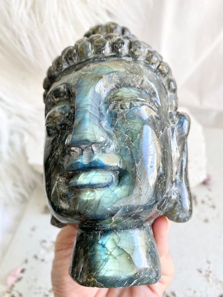 Labradorite Buddha Head #3