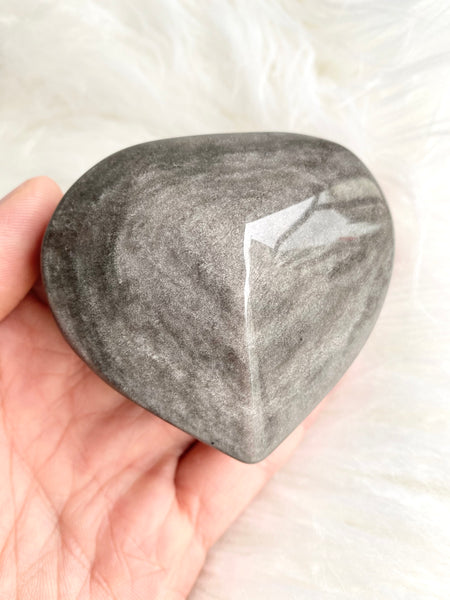 Silver Obsidian Heart #1