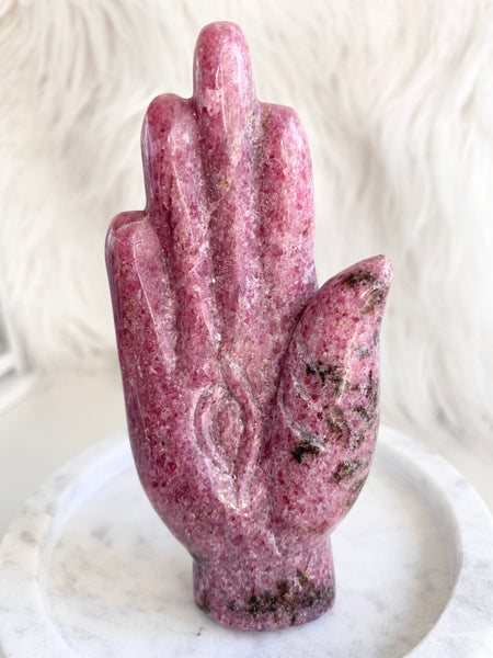 Rhodonite Hamsa Hand #5