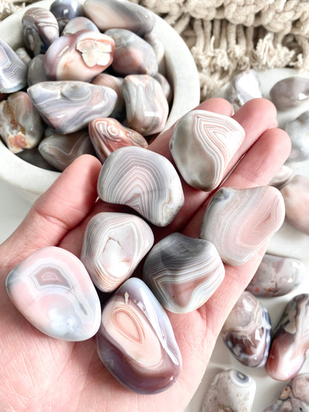 Pink Botswana Agate Tumbled