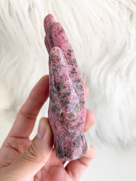Rhodonite Hamsa Hand #5