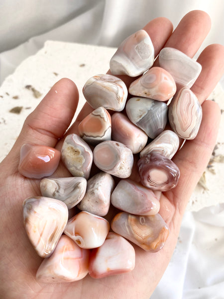 Pink Botswana Agate Tumbled