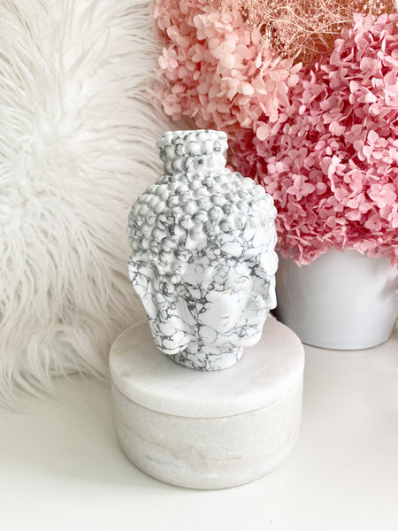 Howlite Buddha Head #3