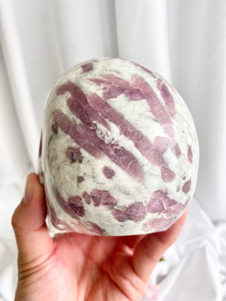 Pink Tourmaline Skull #1