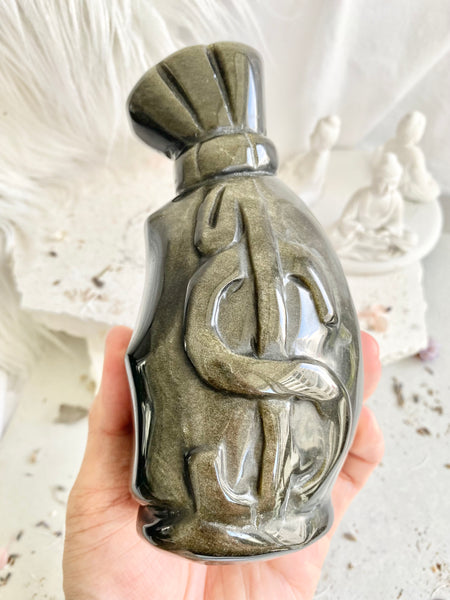 Golden Sheen Obsidian Pouch #3