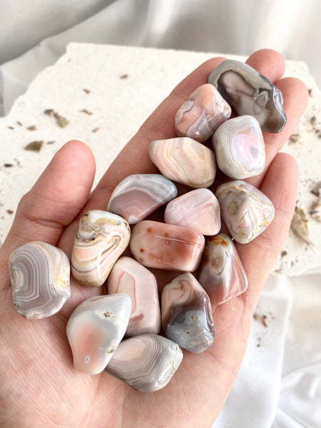 Pink Botswana Agate Tumbled