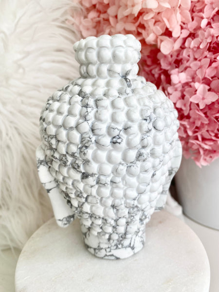 Howlite Buddha Head #3