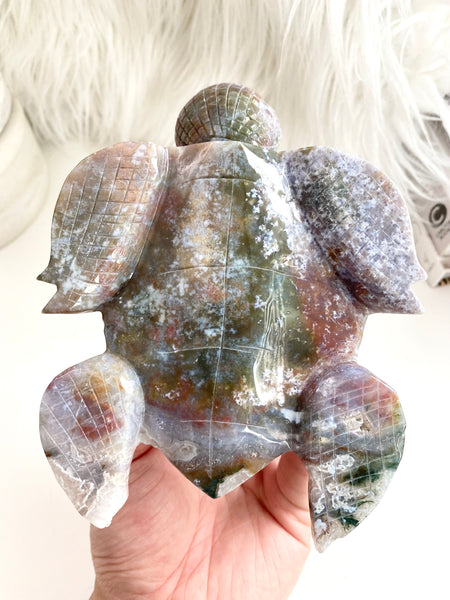 Moss Agate Turtle #15