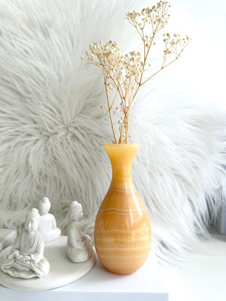 Orange Calcite Vase #1