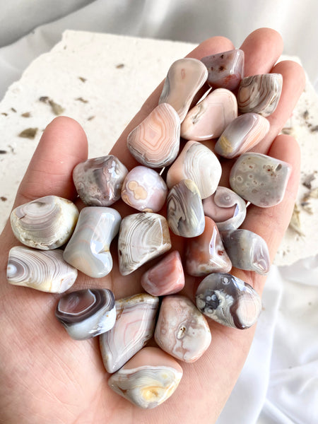 Pink Botswana Agate Tumbled