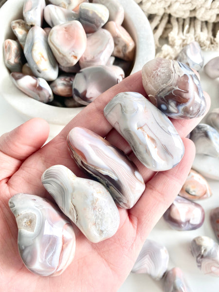 Pink Botswana Agate Tumbled