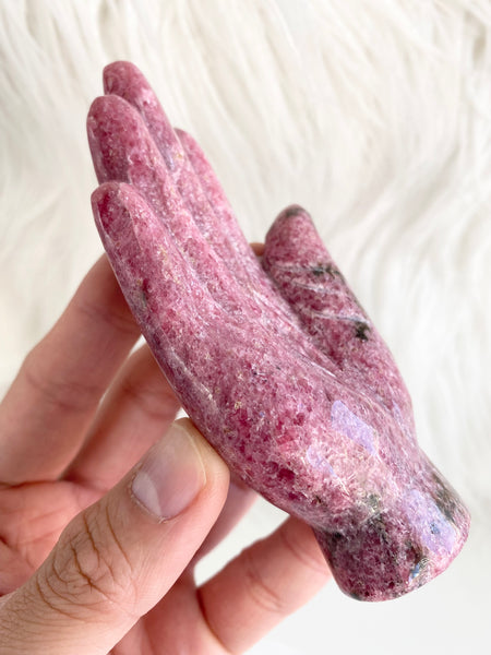 Rhodonite Hamsa Hand #5