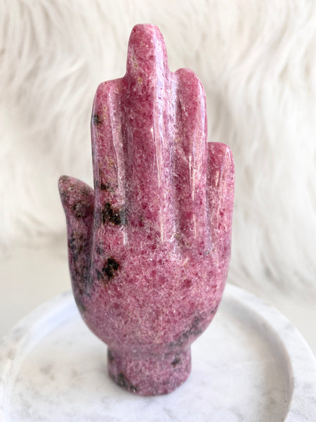 Rhodonite Hamsa Hand #5