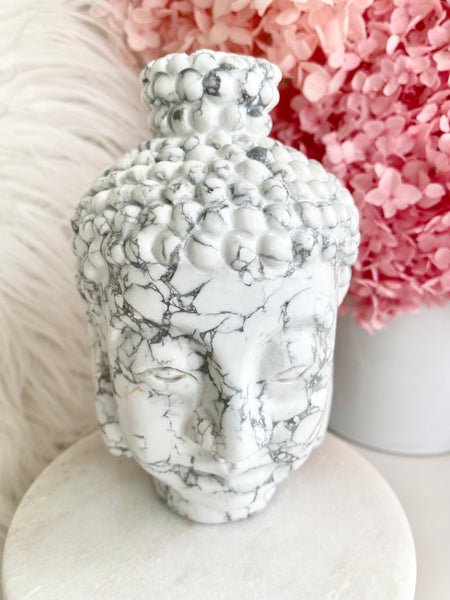 Howlite Buddha Head #3