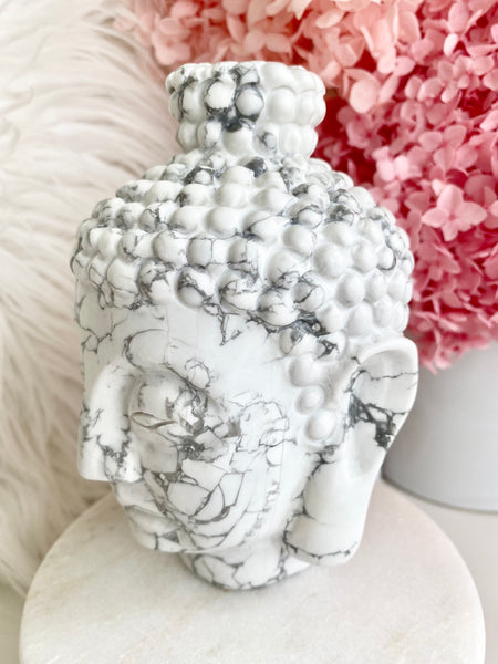 Howlite Buddha Head #3
