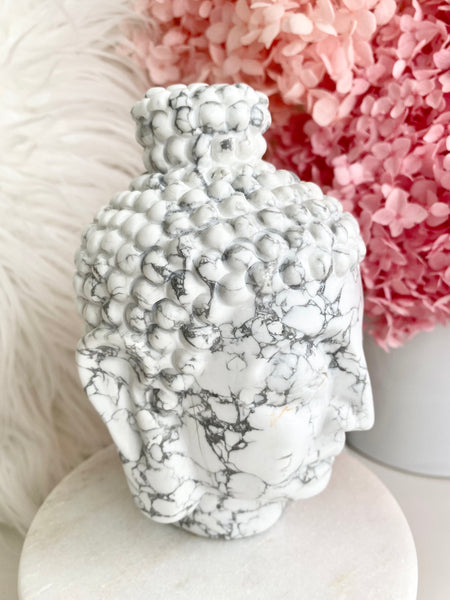 Howlite Buddha Head #3