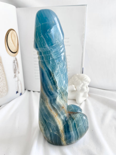 Lemurian Aquatine Calcite Phallus
