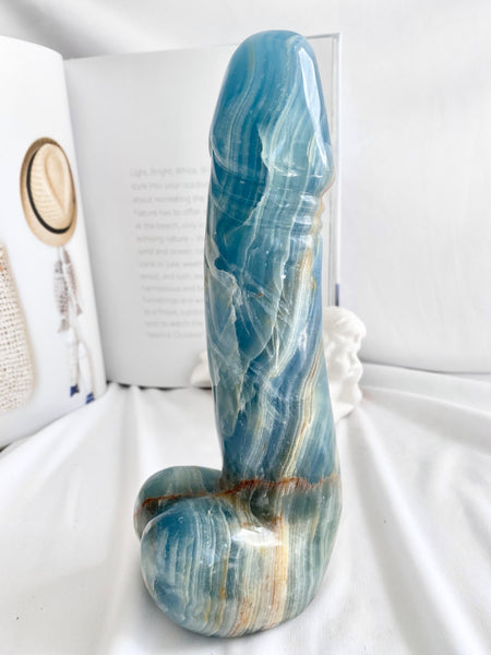 Lemurian Aquatine Calcite Phallus