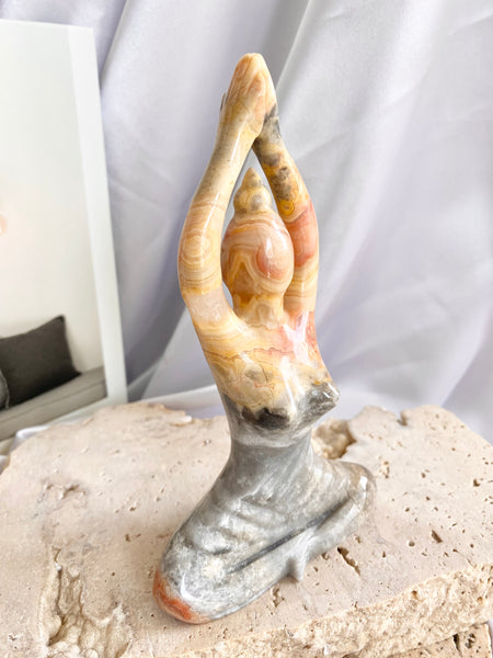Crazy Lace Agate Yoga Goddess #3