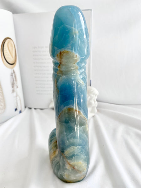 Lemurian Aquatine Calcite Phallus