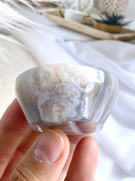 Flower Agate Mini Bowl #17