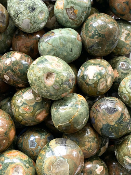 Rainforest Rhyolite Jasper Tumbled