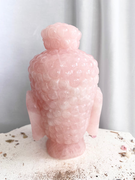 Rose Quartz Buddha Head #8