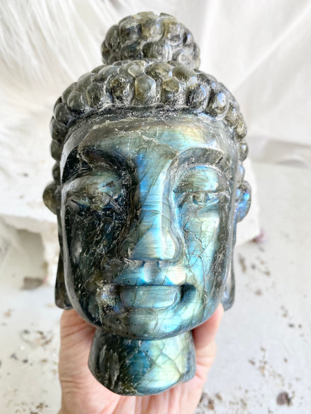 Labradorite Buddha Head #3