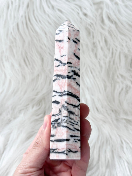 Pink Zebra Jasper Tower #7