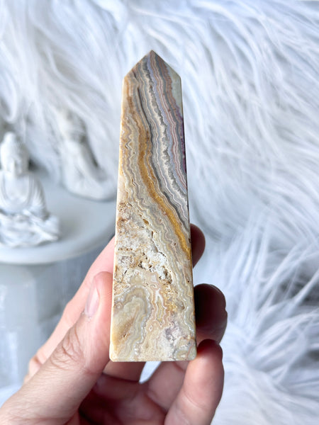 Indonesian Crazy Lace Agate Obelisk #3