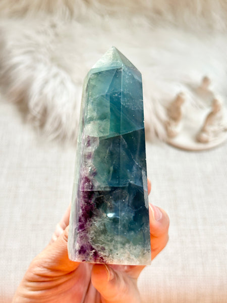 Rainbow Fluorite Tower #12