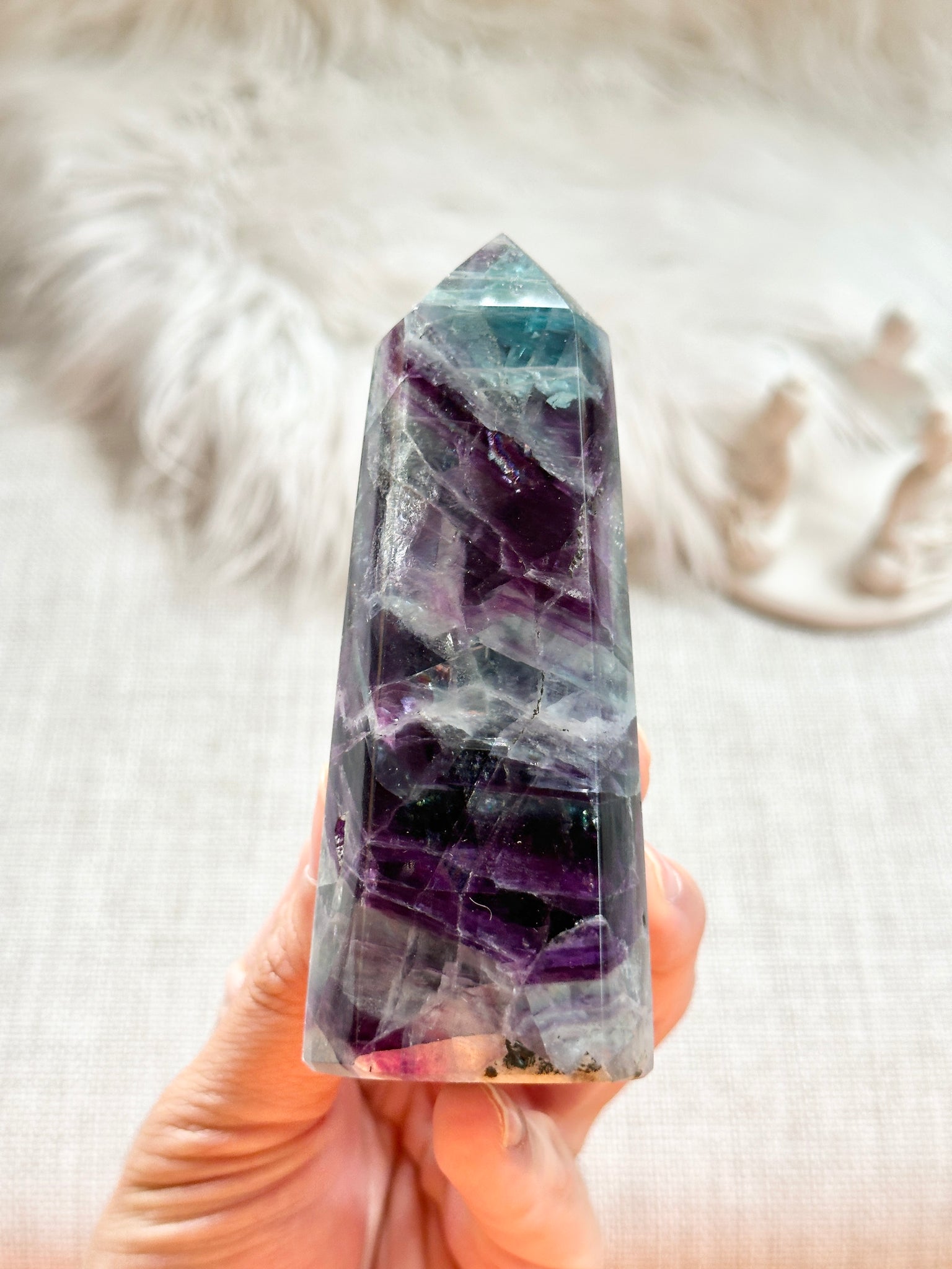 Rainbow Fluorite Tower #12
