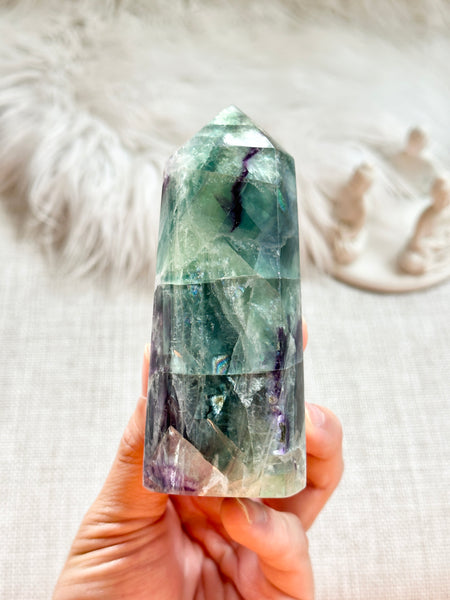 Rainbow Fluorite Tower #9