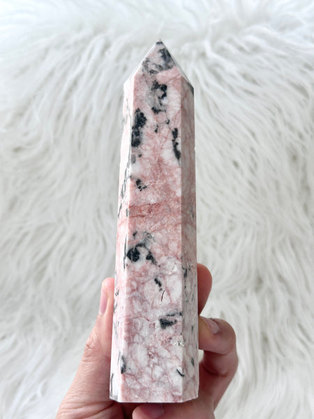 Pink Zebra Jasper Tower #6