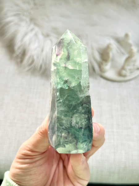 Rainbow Fluorite Tower #16