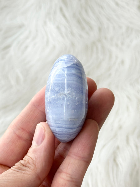 Blue Lace Agate Palm #1