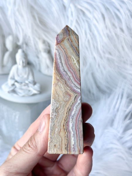 Indonesian Crazy Lace Agate Obelisk #2